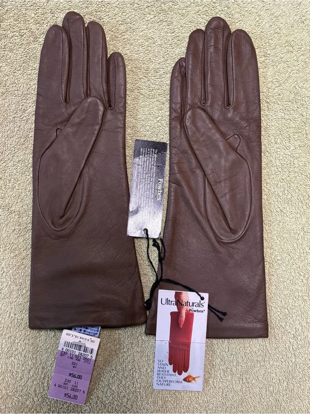 Fownes Ultra Naturals leather gloves.
